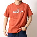 DULTON ダルトン Tシャツ 半袖 プリントTシャツ 厚手 ブランドロゴ ダルトン君 デザイン ボックスシルエット シンプル おしゃれ メンズ レディース 雑貨 ブランド カジュアル アメカジ ワーク ヴィンテージ 2024年 春夏 ネイビー 紺 テラコッタ 赤 ホワイト 白 (18-t230645)
