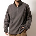 ビッグマイク BIG MIKE ロンTee ハーフジップ 長袖 Tシャツ メンズ ブランド カットソー 厚手 10オンス ワイドシルエット ヘビーウェイト ポケット付き ドロップショルダー ハイネック トレンド おしゃれ カジュアル アメカジ ストリート アウトドア 2024年 (35-102438720)