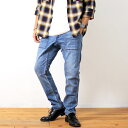 デニムファティーグパンツ Rokx ロックス DENIM FATIGUE PANT クライミングパンツ ストレッチ デニム パンツ スリム テーパード 細身 ジーパン ジーンズ デニムパンツ ユーズド加工 色落ち加工 イージーパンツ カジュアル アウトドア アメカジ ストリート (66-rxms191008)