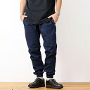 Rokx ロックス MG DENIM WOOD PANT エムジー デニム ウッドパンツ メンズ ブランド ストレッチデニム スリム リブ パンツ クライミングパンツ ジョガーパンツ ジーパン ジーンズ デニムパンツ ユーズド加工 イージーパンツ 細身 カジュアル アウトドア (66-rxms191023)
