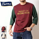 SALE セール Pherrow's フェローズ 24S-PFBT1 フットボールTシャツ 2024年 春夏 新作 7分袖 七分袖 Tシャツ フットボール コッ...