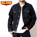 BIG JOHN ビッグジョン デニム ジャケット ジージャン メンズ ブランド 日本製 BIG WASHING ビッグウォッシング 6001 デニム ジャケット アメカジ 純国産 トラッカージャケット アウター 3rd サード インディゴ ワンウォッシュ 13.5オンス おしゃれ 30代 40代 50代 (91-6001)