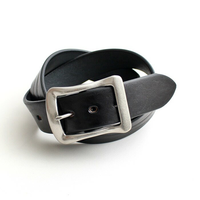 【送料無料】 バーンズ アウトフィッターズ BARNS OUTFITTERS 栃木レザー ベルト ショルダーレザー 本革 バックル メンズ 男性 ブランド 日本製 カジュアル アメカジ ルード トラッド アウトドア ナチュラル ヴィンテージ ギフト ブラック ダークブラウン チョコ (27-le4168)