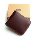 バーンズ アウトフィッターズ BARNS OUTFITTERSウォレット 財布 コードバン 新喜皮革 栃木レザー 二つ折り LE-4319メンズ 男性用 ブランド 日本製 国内生産 高荘カジュアル アメカジ トラッド ヴィンテージブラック 黒 ネイビー 紺 チョコ 茶色 (27-le4319n)