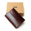 バーンズ アウトフィッターズ BARNS OUTFITTERSウォレット 財布 コードバン 新喜皮革 栃木レザー 三つ折り LE-4333メンズ 男性用 ブランド 日本製 国内生産 高荘カジュアル アメカジ トラッド ヴィンテージブラック 黒 ネイビー 紺 チョコ 茶色 (27-le4333)