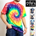 楽天ロッキングチェア【送料無料】 SHAKA WEAR シャカウェア タイダイ染め Tシャツ ブランド 半袖 ヘヴィーウェイト タイダイ柄 総柄 カットソー 厚手 クルーネック 丸首 USAコットン 大きいサイズ メンズ レディース おしゃれ トレンド カジュアル アメカジ ストリート インポート （23-shaka221）