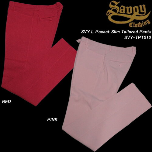 SAVOY CLOTHINGサボイクロージング◆SVY L Pocket Slim Tailored Pants◆SVY-TPT010
