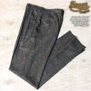 SAVOY CLOTHING サボイクロージング Gabardine Kasuri Two Pleated Pants ギャバジン・カスリ ツープリーツパンツ BLACK×IVORY SVY-TS006PT