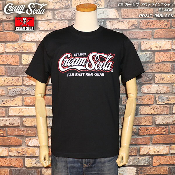 CREAMSODA/꡼ॽ/CS֥ȥ饤T/BLACK/PD24T-09BLACK