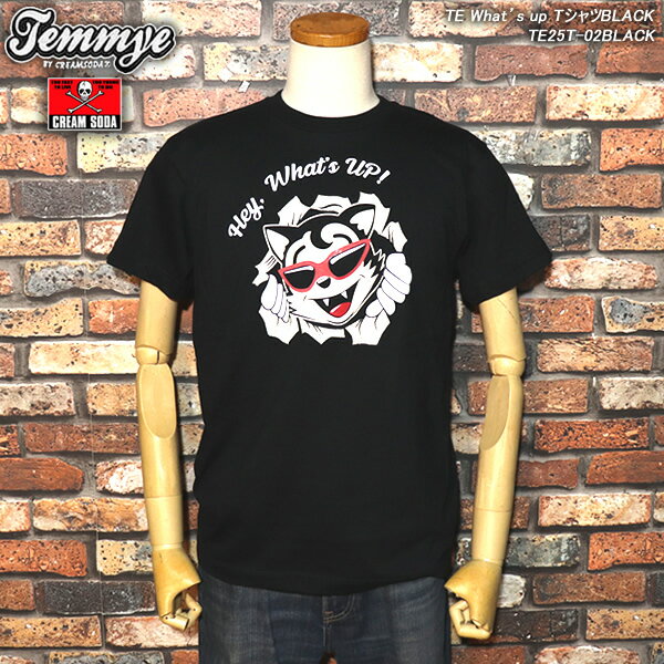 TEMMYE/ƥߡ/byCREAMSODA/꡼ॽ/TEWhatsupTBLACK/TE25T-02BLACK