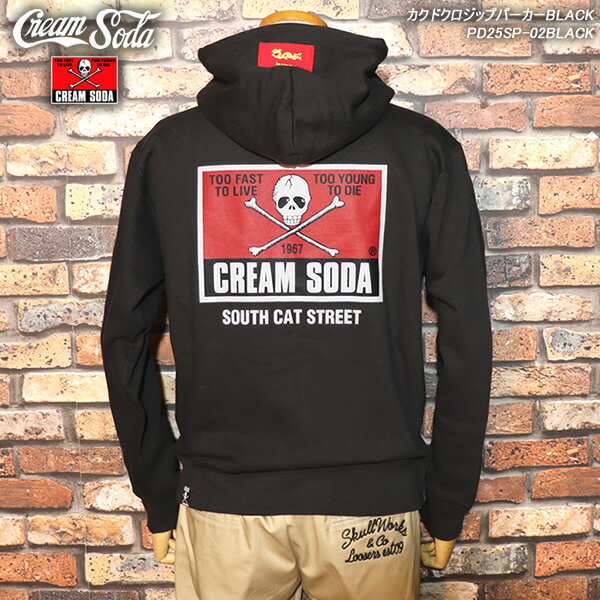 CREAMSODA/꡼ॽ/ɥåץѡ/BLACK/PD25SP-02BLACK