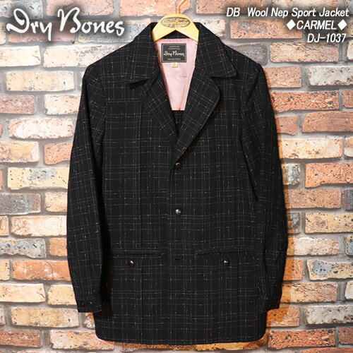 DRY BONESドライボーンズ◆DB　Wool Nep Sport Jacket ◆◆CARMEL◆DJ-1037