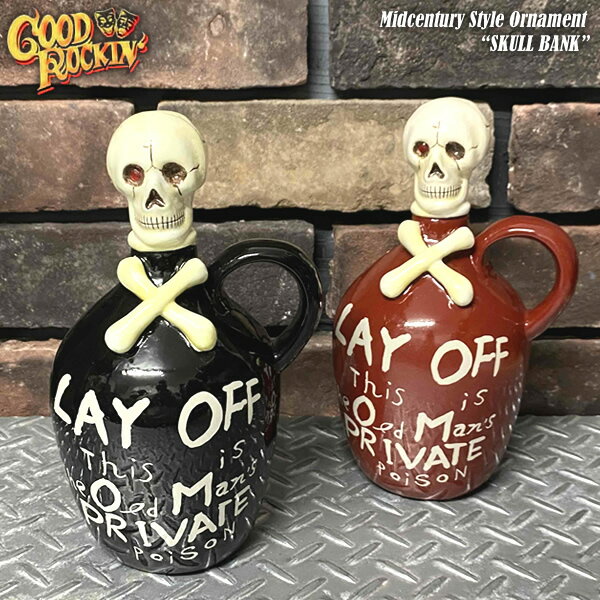 GOODROCKIN'/åɥå/MidcenturyStyleOrnament/ߥåɥ꡼륪ʥ/SKULLBANK/Х