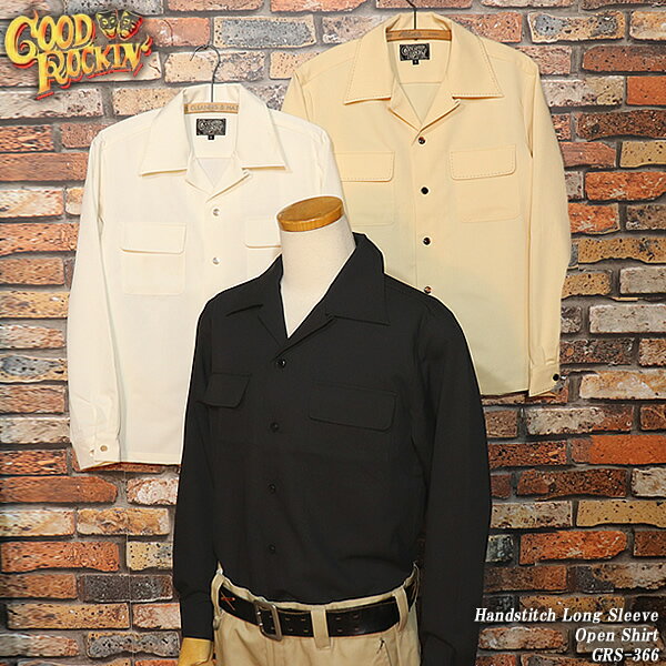 GOODROCKIN'/åɥå/HandstitchLongSleeveOpenShirt/ϥɥƥåĹµץ󥷥/GRS-366
