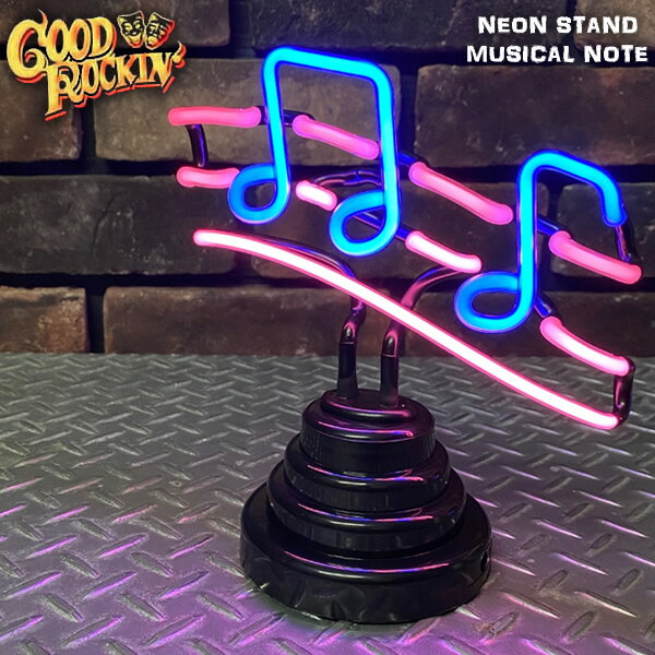 GOOD ROCKIN'グッドロッキンNEON SIGN STANDMUSICAL NOTEネオンスタンドミュージカルノート