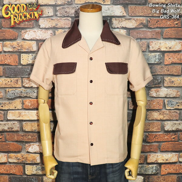 GOODROCKIN'/åɥå/BowlingShirts/ܥ󥰥/BigBadWolf/ӥåХåɡ/BEIGEMOCHA/١ߥ⥫/GRS-364