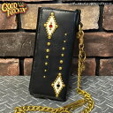 GOOD ROCKIN'グッドロッキンレザースタッズ三つ折りロングウォレット(4)