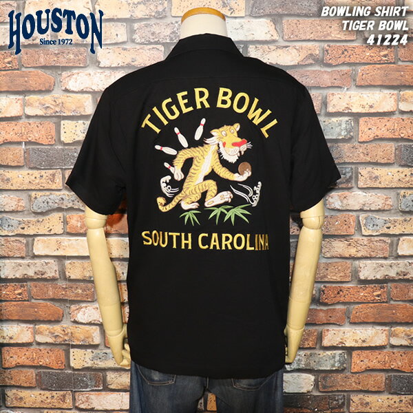 HOUSTON/ҥ塼ȥ/BOWLINGSHIRT/ܥ󥰥/TIGERBOWL/ܥ/41224