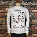 JOHNNY KOOLジョニークール◆JK LEOPARD F-HOLE LONG SLEEVE T-SHIRT◆◆ホワイト◆●通常/ドライボディー●JK-8135LT/DLT