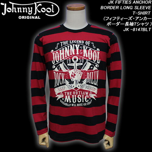 JOHNNY KOOLˡ뢡JK FIFTIES ANCHOR BORDER LONG SLEEVE T-SHIRTեեƥ...