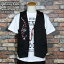 JOHNNY KOOLジョニークール◆MUSICAL NOTE VEST◆/音符刺繍ベストJK-8165V