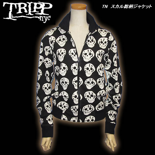 Rakuten - ◆TRIP NEW YORK CITYトリップ　ニューヨーク　シティースカル総柄ジャケット