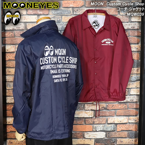 MOONEYESムーンアイズ◆MOON Custom Cycle Shopコーチ ジャケット◆MQW039