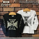 MOON EQUIPPEDムーンイクイップド◆Kids Iron Cross Long Sleeve T-shirt◆キッズアイアンクロスロングスリーブTシャツMQTLC008