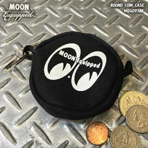 MOON EQUIPPEDムーンイクイップドMOONEYESムーンアイズROUND COIN CASEラウンドコインケースMQG093BK MOON EQUIPPEDムーンイクイップドMOONEYESムーンアイズROUND COIN CASEラウンドコインケースMQG093BK