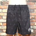MOON Equipped ムーンイクイップド MOONEYES/ムーンアイズ Iron Cross Short Pants アイアンクロス・ショートパンツ MQF097 バイカー ホットロッド