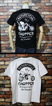 SKULL WORKSスカルワークスPEANUTS/ピーナッツコラボ◆SW スヌーピーCHOPPERTシャツ◆PNS-11