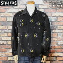 STYLE EYESスタイルアイズ◆ARGYLE CORDUROY SPORTS SHIRT◆/アーガイル・コーデュロイ・スポーツ・シャツ◆BLACK◆SE28...