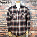 SUGAR CANEシュガーケーン◆TWILL CHECK C.P.O.SHIRT JACKET◆ツイルチェックシャツジャケット◆BROWN◆ SC15001