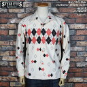 楽天CREAM SODA SHOP Garage PARADISESTYLE EYESスタイルアイズMid 1950s Style1950年代中期CORDUROY SPORTS SHIRTコーデュロイスポーツシャツARGYLEアーガイルOFF WHITEオフホワイトSE28971