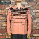 STYLE EYES スタイルアイズ Corduroy Sports Shirt コーデュロイスポーツシャツ ELVIS DOT エルビスドット PINK SE29169 東洋エンタープライズ