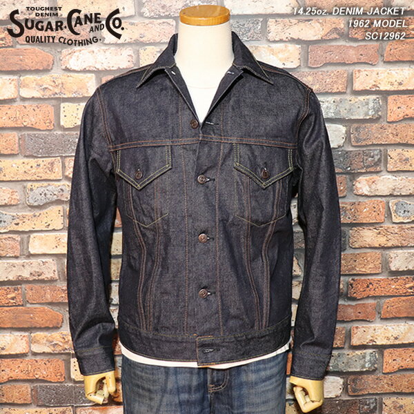 楽天CREAM SODA SHOP Garage PARADISESUGAR CANE シュガーケーン 14.25oz. DENIM JACKET 1962 MODEL デニムジャケット Gジャン 3rdモデル サード SC12962