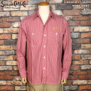SUGAR CANE シュガーケーン HICKORY STRIPE WORK SHIRT ヒッコーリーストライプ ワークシャツ RED SC29376 東洋エンタープライズ