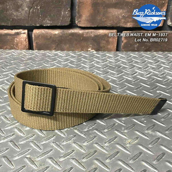 BUZZ RICKSON’S バズリクソンズ BELT.WEB.WAIST. EM M-1937 BR02719 GIベルト東洋エンタープライズ