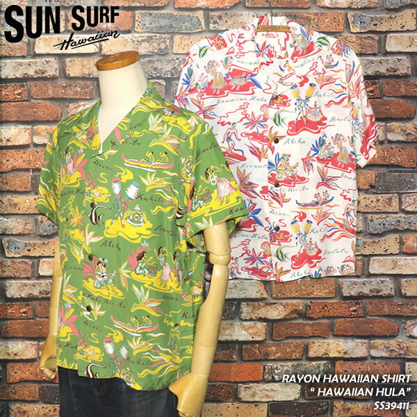 SUNSURF/󥵡/HAWAIIANHULA/ϥ磻󡦥ե/L/SRAYONHAWAIIANSHIRT/Ⱦµϥ磻󥷥//SS39411