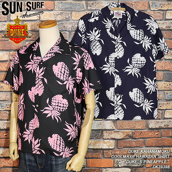 SUNSURF/󥵡/DUKEKAHANAMOKU/COOLMAXHAWAIIANSHIRT/DUKE'SPINEAPPLE/DK39398/Υ󥿡ץ饤