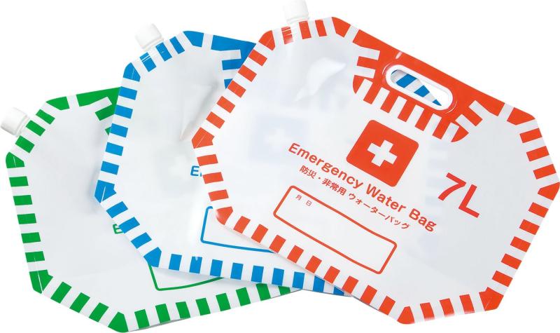 和平フレイズ(Wahei freiz) 防災グッズ 給水 ウォーターバッグ 7L 3枚組 BM-9337