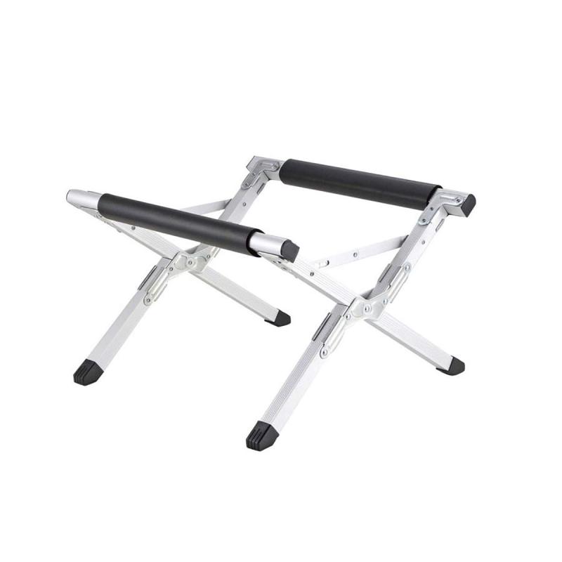 キャプテンスタッグ(CAPTAIN STAG) クーラーボックス クーラーボックススタンド 2段階調節可能 アルミ製 キャリーバッグ付き 【シルバー/ブラック】 UE-51/UY-7044