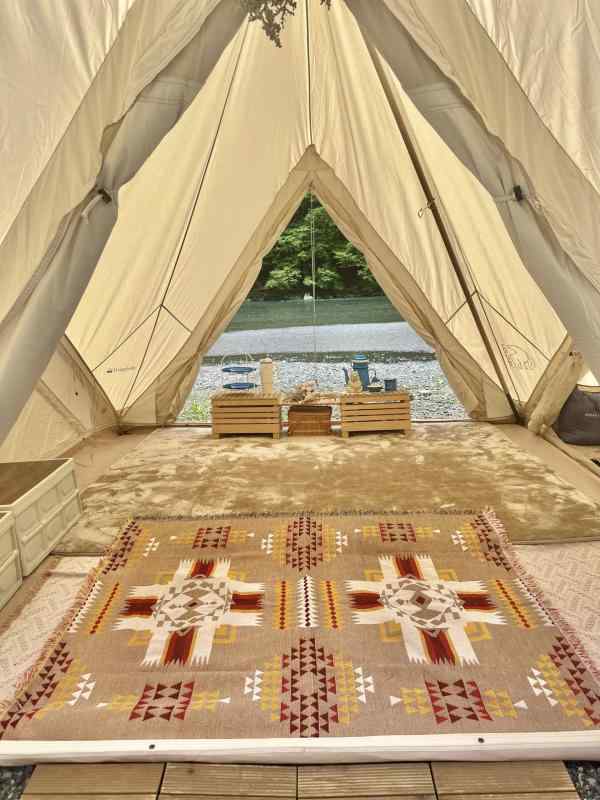 Peel Forest 多機能 西海岸 ブランケット メキシカンラグ ネイティブ柄 オルテガ柄 キャンプ アウトドア，アースイエロー， 130X160cm