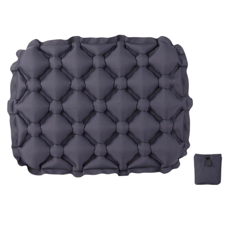 SWAG GEAR エアークッション レジャーシート 折りたたみ式 座布団 厚手 軽量 コンパクト 1人用 エアーシート アウトドア 飛行機 夜行バス キャンプ クッション 防水 耐荷重150kg 【収納ケース付