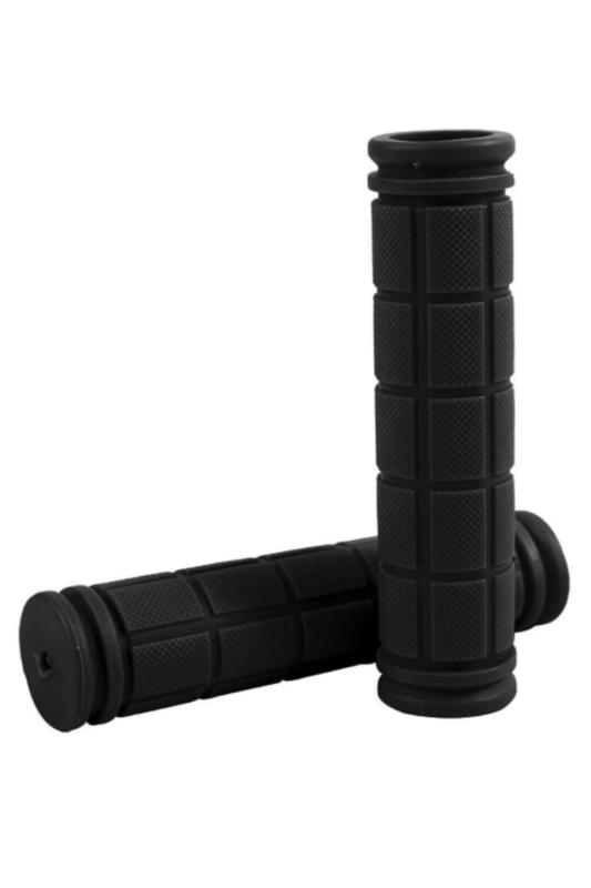 wumio 自転車 ハンドルグリップ 黒 1組(2本)セット ゴム製 交換 補修 修理 予備 ママチャリ 自転車 キックボード マウンテンバイク クロスバイク BMX カスタム