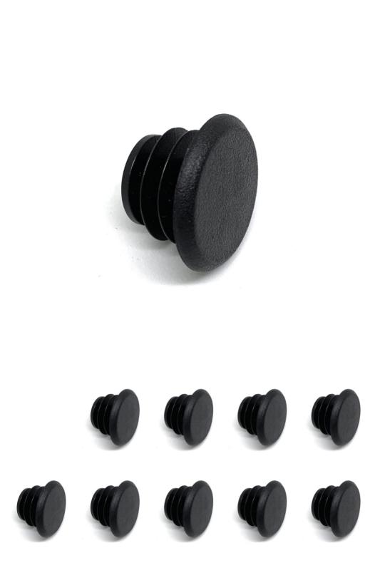 wumio 自転車 ハンドル バーエンドキャップ 黒 10個セット プラスチック プラグ キャップ エンドバー ..