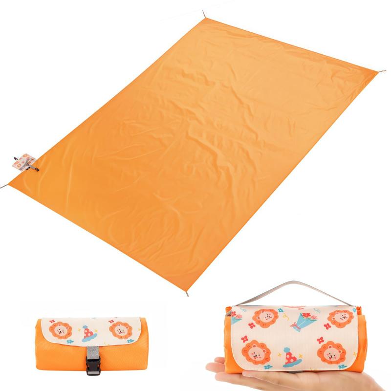 HZT 超軽量 レジャーシート 一人用 コンパクト収納 両面防水 子供 折り畳み 洗濯可 防汚加工 アウトドア お花見 海水浴