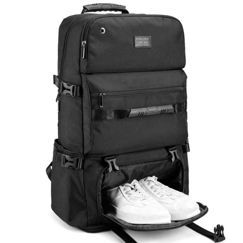 [shrradoo] 登山リュック 75L 大容量 リュックサック バックパック 軽量 防水 ハイキング キャンプ アウトドアバッグ 防災 旅行【大容量の75L防水リュックサック】サイズ：約縦60cm(拡張時72cm) × 横38cm × マチ23cm、収納可能サイズ: 60-75L、重さ：1.5Kg。スクエア型収納力抜群、最大17インチPC、Pad、A4サイズの書類や着替え、サングラス、帽子など必要なアイテムを、まとめて収納。キャンプや登山道具、旅行なら3～5泊分の荷物が余裕で入り、タウンユースだけでなく、非常時持ち出し用の防災リュックとしても十分ご活用いただけます。【多用途】登山、トレッキング、ハイキング、キャンプ、海外旅行などのアウトドア活動の使えにはもちろん、海水浴、サマースポーツ、釣りなどの活動にも最適です。防災、避難の非常用にも適しています。【セパレートシューバッグ】靴を別の層に置き、清潔で衛生的、靴がバックパックの服を汚す心配はありません。【人体工学なデザイン】 衝撃を吸収する緩衝材入りの肉厚ベルトは体との一体感を高め、長時間荷物を持ち歩いても肩を痛めません、疲労を緩和します。肩部・背中部は通気性のよいスポンジ素材を使用し、快適な背負い心地です。背中部で使用されているスポンジと人体は隙間を形成し、空気が通り抜けることができます、真夏でも蒸し暑いと感じません 。商品の品質には万全を期しておりますが万が一不具合があった場合やご満足いただけなかった場合はお手数おかけしますが、当店までご連絡ください。初期不良や通常の使用において発生した故障、破損、その他の不具合があった場合は、交換や返金など対応をさせて頂きますのでご安心ください。