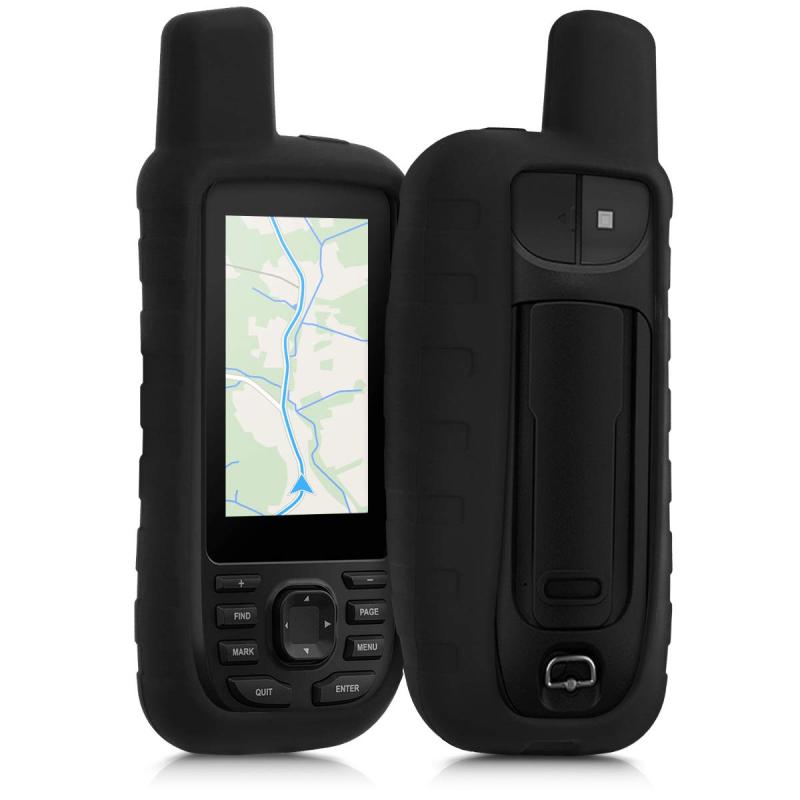 kwmobile Garmin GPSMAP 66s / 66st対応 ケース - GPS ナビ シリコン 保護ケース 黒色