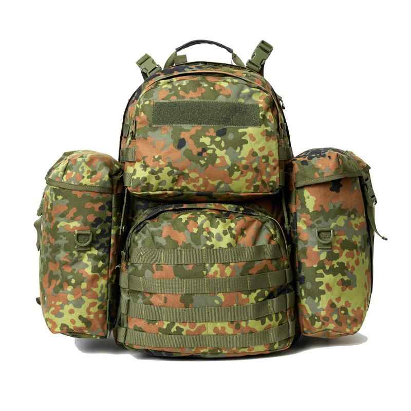 楽天ロックオンショップ[Akmax.cn] ミリタリー Molle II バックパック アーミー ミディアム リュックサック 50L フレーム 付き アウトドア 登山 キャンプ マルチカム/グリーン